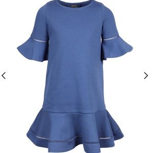 Polo by Ralph Lauren girls cutout bell sleeve drop waist dress large (12-14)